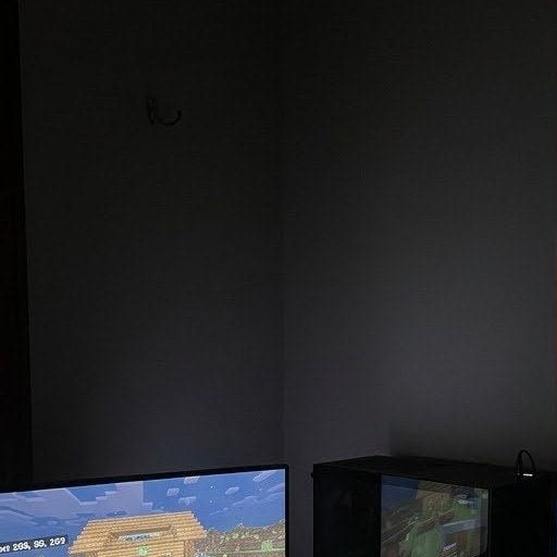 Same gaming desk with the lights off